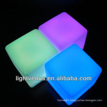 Colorful outdoor seat led cube